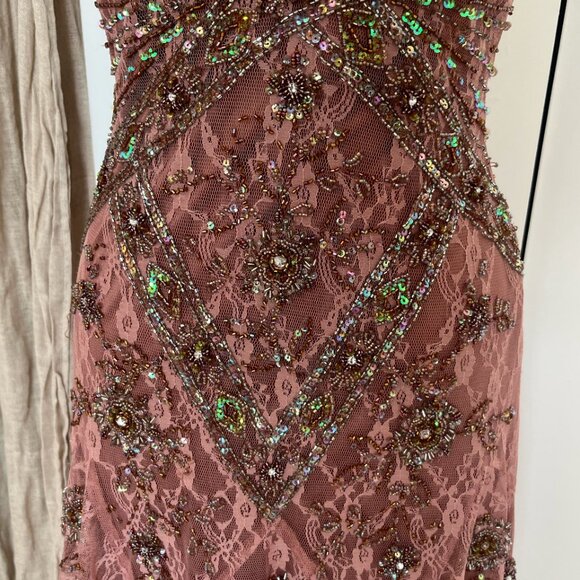 Sue Wong Mauve Pink Vintage Sororite Vintage Nocturne Fairy Dress Size 6 - Picture 5 of 6